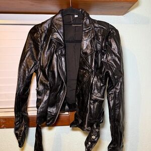 Faux leather jacket